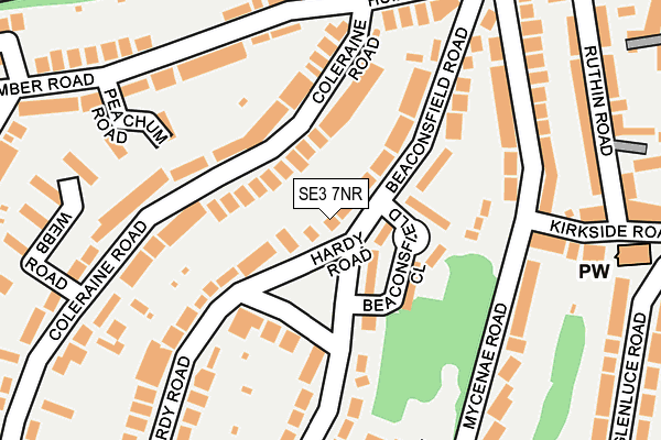 SE3 7NR map - OS OpenMap – Local (Ordnance Survey) SE3 7NR map - OS OpenMap – Local (Ordnance Survey)