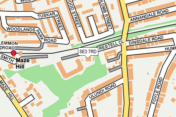 SE3 7RD map - OS OpenMap – Local (Ordnance Survey) SE3 7RD map - OS OpenMap – Local (Ordnance Survey)