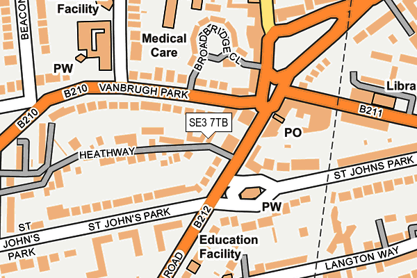 SE3 7TB map - OS OpenMap – Local (Ordnance Survey) SE3 7TB map - OS OpenMap – Local (Ordnance Survey)