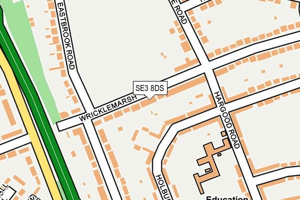 SE3 8DS map - OS OpenMap – Local (Ordnance Survey) SE3 8DS map - OS OpenMap – Local (Ordnance Survey)