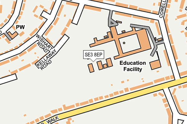 SE3 8EP map - OS OpenMap – Local (Ordnance Survey) SE3 8EP map - OS OpenMap – Local (Ordnance Survey)