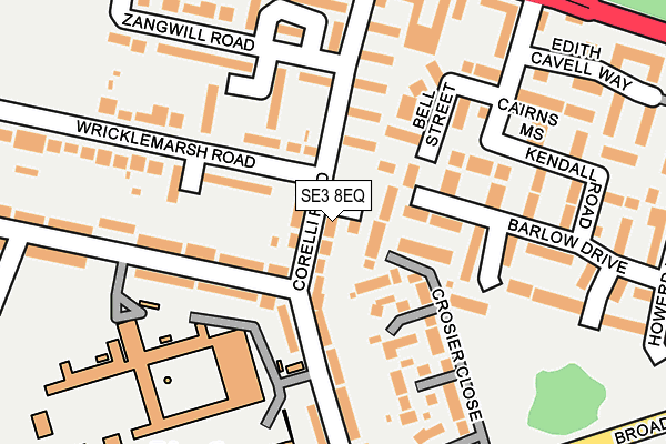 SE3 8EQ map - OS OpenMap – Local (Ordnance Survey) SE3 8EQ map - OS OpenMap – Local (Ordnance Survey)