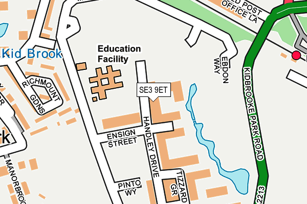 SE3 9ET map - OS OpenMap – Local (Ordnance Survey) SE3 9ET map - OS OpenMap – Local (Ordnance Survey)