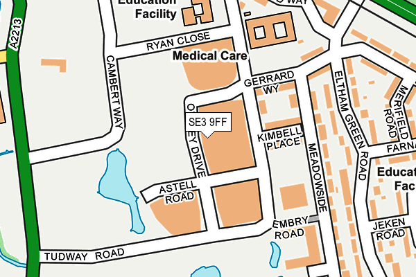 SE3 9FF map - OS OpenMap – Local (Ordnance Survey) SE3 9FF map - OS OpenMap – Local (Ordnance Survey)