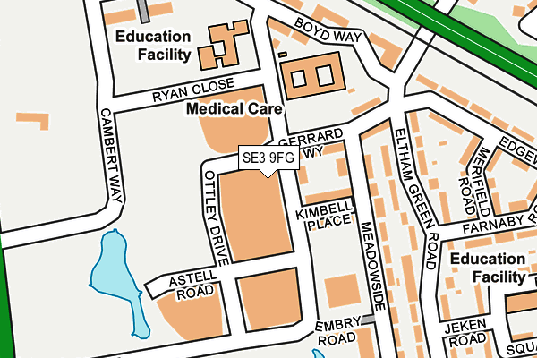 SE3 9FG map - OS OpenMap – Local (Ordnance Survey) SE3 9FG map - OS OpenMap – Local (Ordnance Survey)
