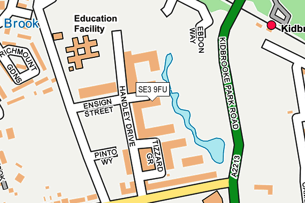 SE3 9FU map - OS OpenMap – Local (Ordnance Survey) SE3 9FU map - OS OpenMap – Local (Ordnance Survey)