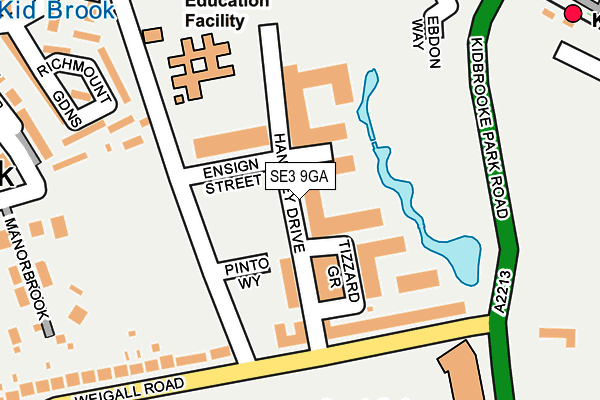 SE3 9GA map - OS OpenMap – Local (Ordnance Survey) SE3 9GA map - OS OpenMap – Local (Ordnance Survey)