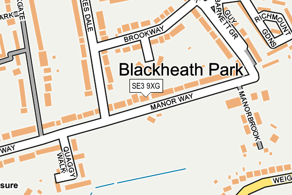 SE3 9XG map - OS OpenMap – Local (Ordnance Survey) SE3 9XG map - OS OpenMap – Local (Ordnance Survey)