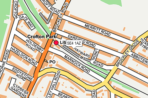 SE4 1AZ map - OS OpenMap – Local (Ordnance Survey) SE4 1AZ map - OS OpenMap – Local (Ordnance Survey)