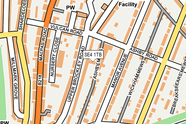 SE4 1TB map - OS OpenMap – Local (Ordnance Survey) SE4 1TB map - OS OpenMap – Local (Ordnance Survey)
