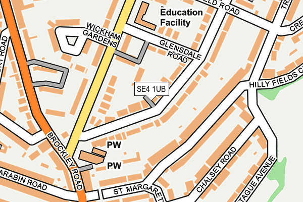 SE4 1UB map - OS OpenMap – Local (Ordnance Survey) SE4 1UB map - OS OpenMap – Local (Ordnance Survey)