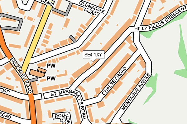 SE4 1XY map - OS OpenMap – Local (Ordnance Survey) SE4 1XY map - OS OpenMap – Local (Ordnance Survey)
