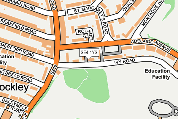 SE4 1YS map - OS OpenMap – Local (Ordnance Survey) SE4 1YS map - OS OpenMap – Local (Ordnance Survey)