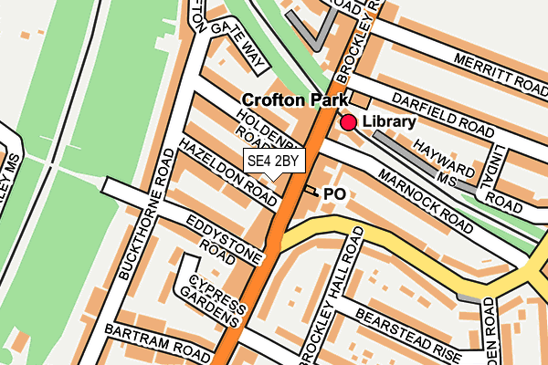 SE4 2BY map - OS OpenMap – Local (Ordnance Survey)
