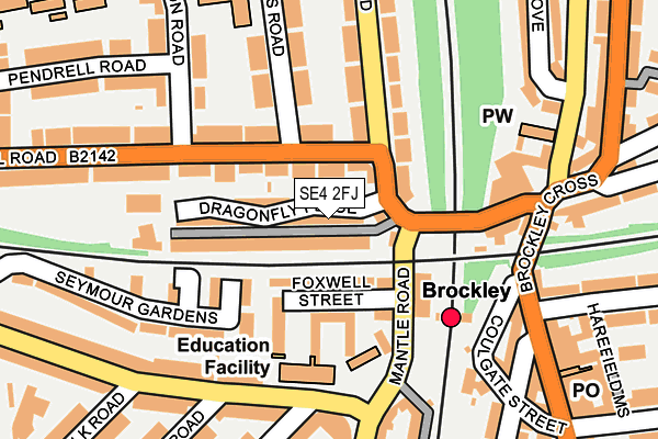 SE4 2FJ map - OS OpenMap – Local (Ordnance Survey) SE4 2FJ map - OS OpenMap – Local (Ordnance Survey)