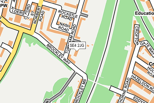 SE4 2JG map - OS OpenMap – Local (Ordnance Survey) SE4 2JG map - OS OpenMap – Local (Ordnance Survey)