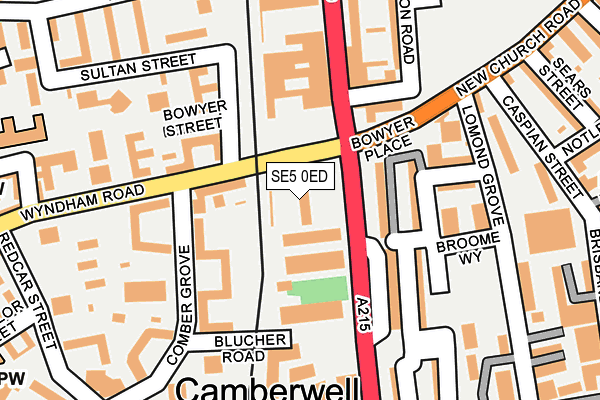 SE5 0ED map - OS OpenMap – Local (Ordnance Survey) SE5 0ED map - OS OpenMap – Local (Ordnance Survey)
