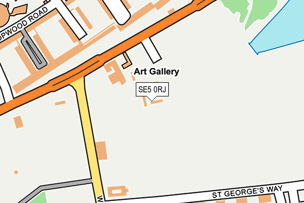 SE5 0RJ map - OS OpenMap – Local (Ordnance Survey) SE5 0RJ map - OS OpenMap – Local (Ordnance Survey)