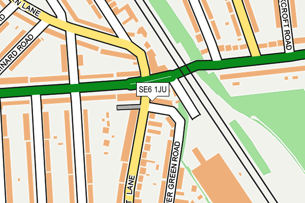 SE6 1JU map - OS OpenMap – Local (Ordnance Survey) SE6 1JU map - OS OpenMap – Local (Ordnance Survey)