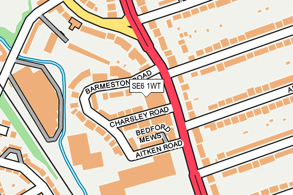 SE6 1WT map - OS OpenMap – Local (Ordnance Survey) SE6 1WT map - OS OpenMap – Local (Ordnance Survey)