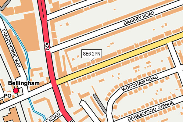 SE6 2PN map - OS OpenMap – Local (Ordnance Survey) SE6 2PN map - OS OpenMap – Local (Ordnance Survey)