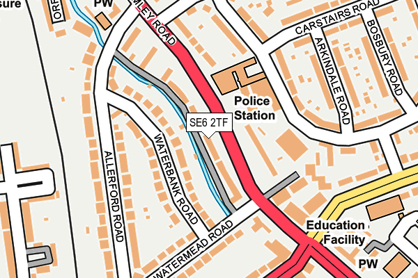 SE6 2TF map - OS OpenMap – Local (Ordnance Survey) SE6 2TF map - OS OpenMap – Local (Ordnance Survey)