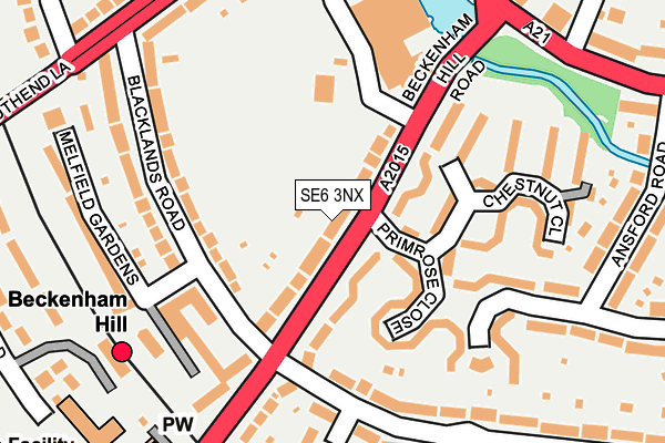 SE6 3NX map - OS OpenMap – Local (Ordnance Survey)