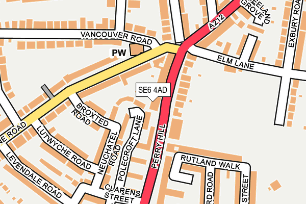 SE6 4AD map - OS OpenMap – Local (Ordnance Survey) SE6 4AD map - OS OpenMap – Local (Ordnance Survey)
