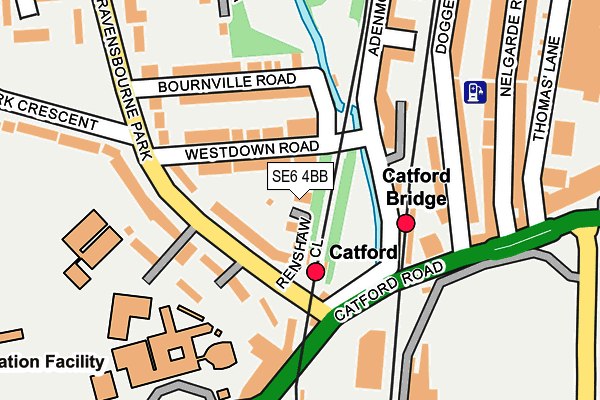 SE6 4BB map - OS OpenMap – Local (Ordnance Survey)