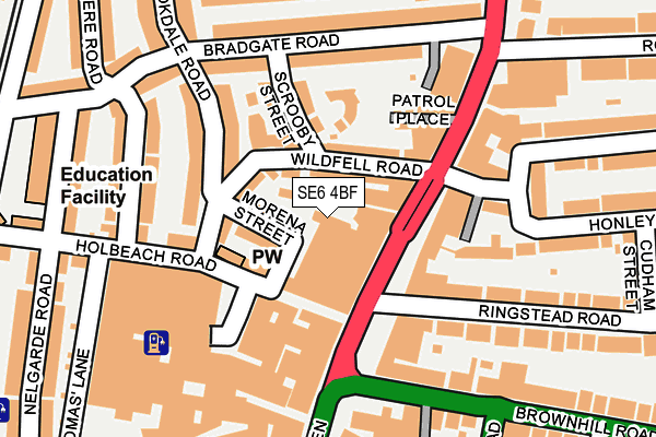 SE6 4BF map - OS OpenMap – Local (Ordnance Survey) SE6 4BF map - OS OpenMap – Local (Ordnance Survey)
