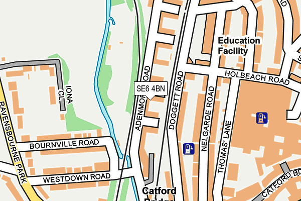 SE6 4BN map - OS OpenMap – Local (Ordnance Survey) SE6 4BN map - OS OpenMap – Local (Ordnance Survey)