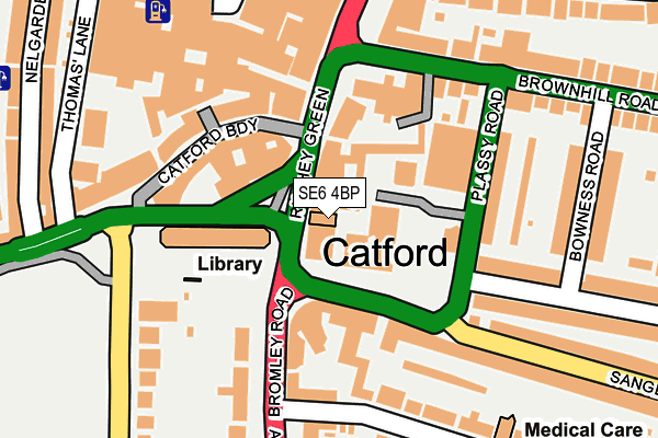 SE6 4BP map - OS OpenMap – Local (Ordnance Survey) SE6 4BP map - OS OpenMap – Local (Ordnance Survey)