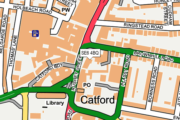 SE6 4BQ map - OS OpenMap – Local (Ordnance Survey) SE6 4BQ map - OS OpenMap – Local (Ordnance Survey)