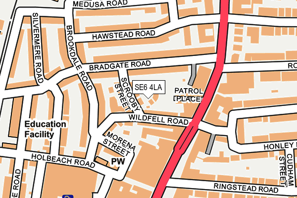 SE6 4LA map - OS OpenMap – Local (Ordnance Survey) SE6 4LA map - OS OpenMap – Local (Ordnance Survey)