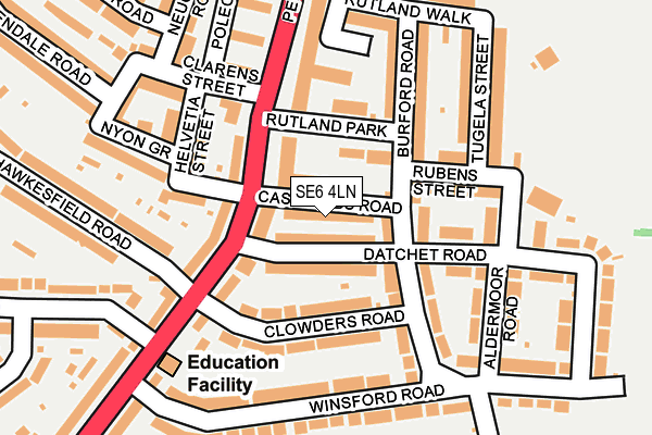 SE6 4LN map - OS OpenMap – Local (Ordnance Survey) SE6 4LN map - OS OpenMap – Local (Ordnance Survey)