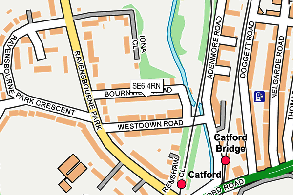 SE6 4RN map - OS OpenMap – Local (Ordnance Survey)