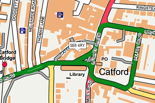 SE6 4RY map - OS OpenMap – Local (Ordnance Survey) SE6 4RY map - OS OpenMap – Local (Ordnance Survey)