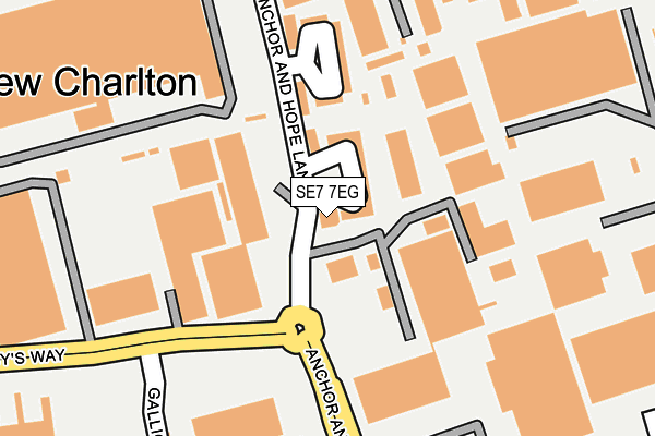 SE7 7EG map - OS OpenMap – Local (Ordnance Survey) SE7 7EG map - OS OpenMap – Local (Ordnance Survey)