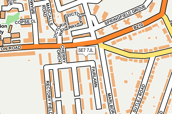 SE7 7JL map - OS OpenMap – Local (Ordnance Survey) SE7 7JL map - OS OpenMap – Local (Ordnance Survey)