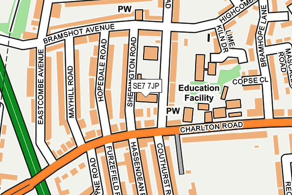 SE7 7JP map - OS OpenMap – Local (Ordnance Survey) SE7 7JP map - OS OpenMap – Local (Ordnance Survey)