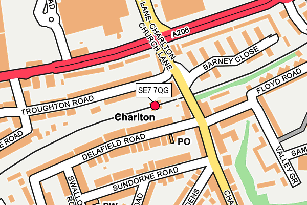 SE7 7QG map - OS OpenMap – Local (Ordnance Survey) SE7 7QG map - OS OpenMap – Local (Ordnance Survey)
