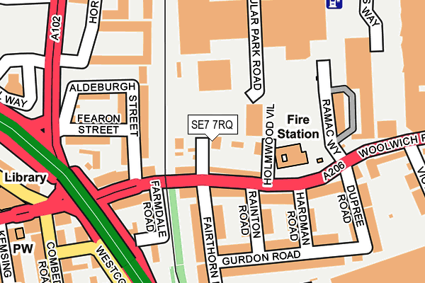 SE7 7RQ map - OS OpenMap – Local (Ordnance Survey) SE7 7RQ map - OS OpenMap – Local (Ordnance Survey)