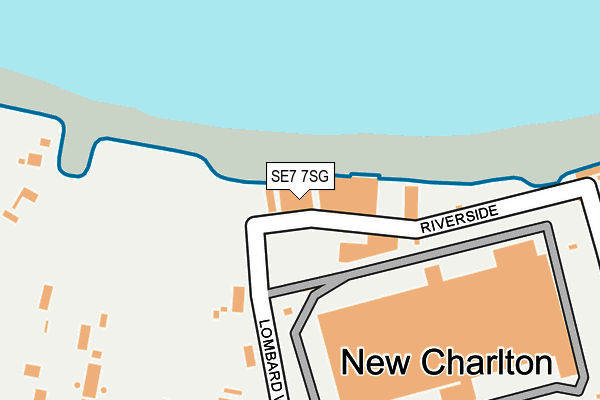 SE7 7SG map - OS OpenMap – Local (Ordnance Survey)