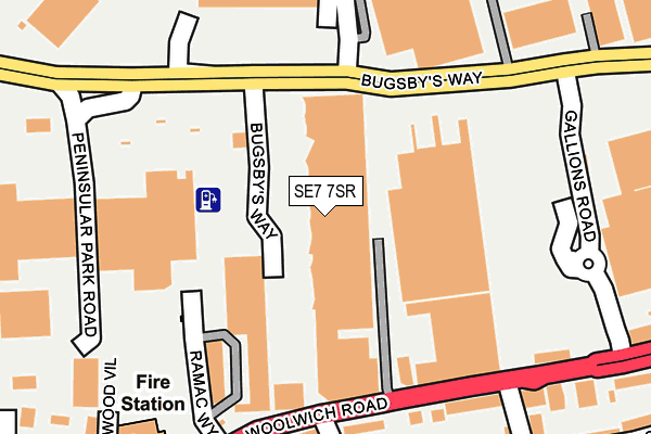 SE7 7SR map - OS OpenMap – Local (Ordnance Survey) SE7 7SR map - OS OpenMap – Local (Ordnance Survey)