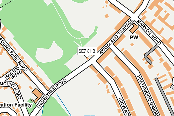 SE7 8HB map - OS OpenMap – Local (Ordnance Survey) SE7 8HB map - OS OpenMap – Local (Ordnance Survey)