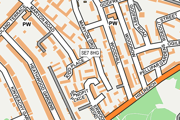 SE7 8HG map - OS OpenMap – Local (Ordnance Survey) SE7 8HG map - OS OpenMap – Local (Ordnance Survey)