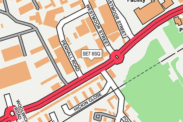 SE7 8SQ map - OS OpenMap – Local (Ordnance Survey) SE7 8SQ map - OS OpenMap – Local (Ordnance Survey)