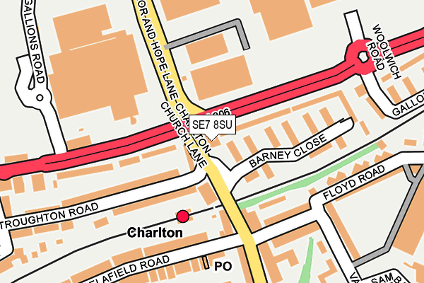 SE7 8SU map - OS OpenMap – Local (Ordnance Survey) SE7 8SU map - OS OpenMap – Local (Ordnance Survey)