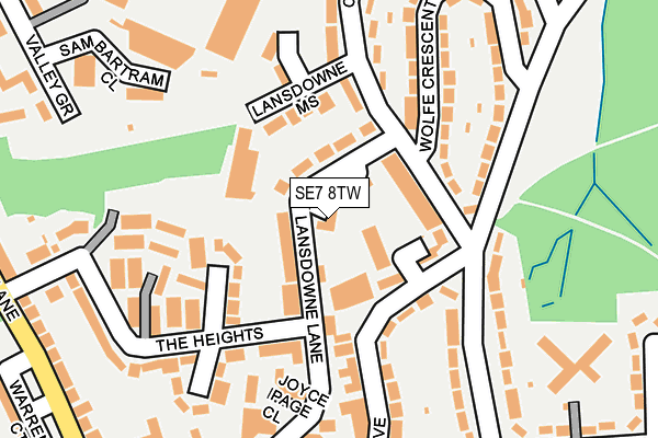 SE7 8TW map - OS OpenMap – Local (Ordnance Survey) SE7 8TW map - OS OpenMap – Local (Ordnance Survey)