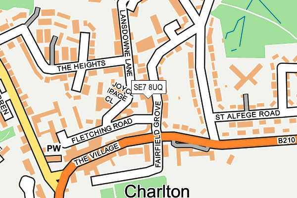 SE7 8UQ map - OS OpenMap – Local (Ordnance Survey) SE7 8UQ map - OS OpenMap – Local (Ordnance Survey)